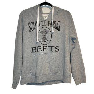 Schrute Farms The Office Pull Over Gray Hoodie Medium